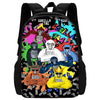 Cartoon Gorilla Kids School Backpack Set with Lunch Bag and Pencil Case