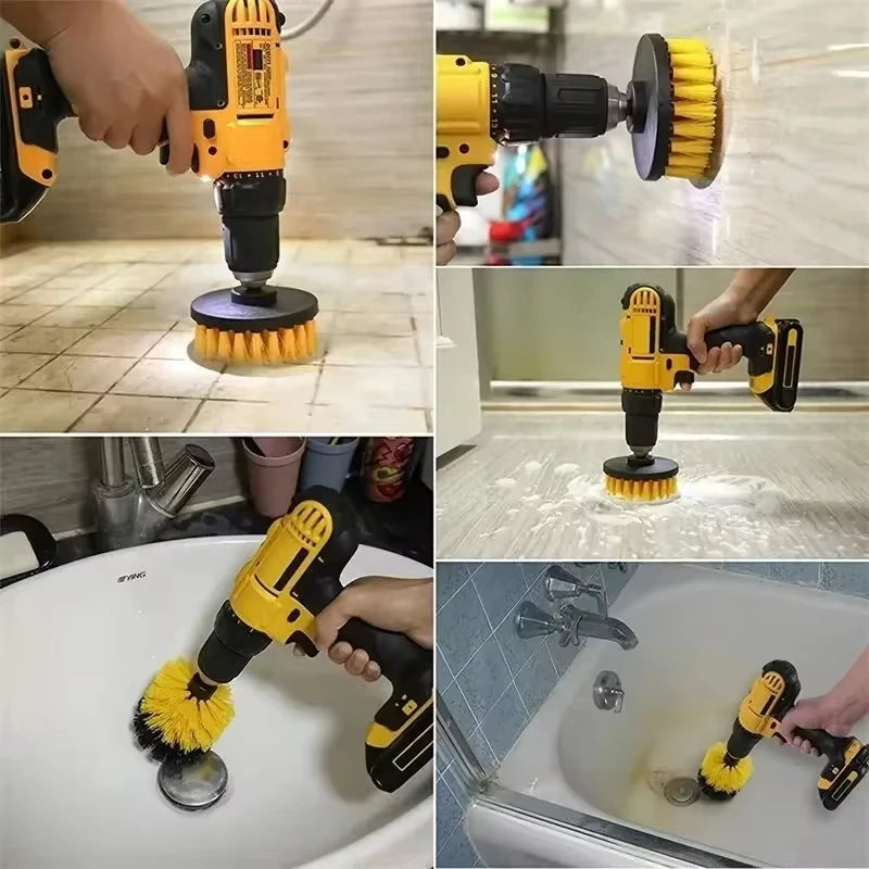 Drill Brush Attachment Set (3-Piece)