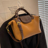 Vintage PU Leather Crossbody Bucket Bag