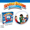 A box of Boom Boom Balloon party game with a colorful logo and an illustration of people playing.