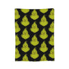 Grinch-Themed Coral Fleece Throw Blanket