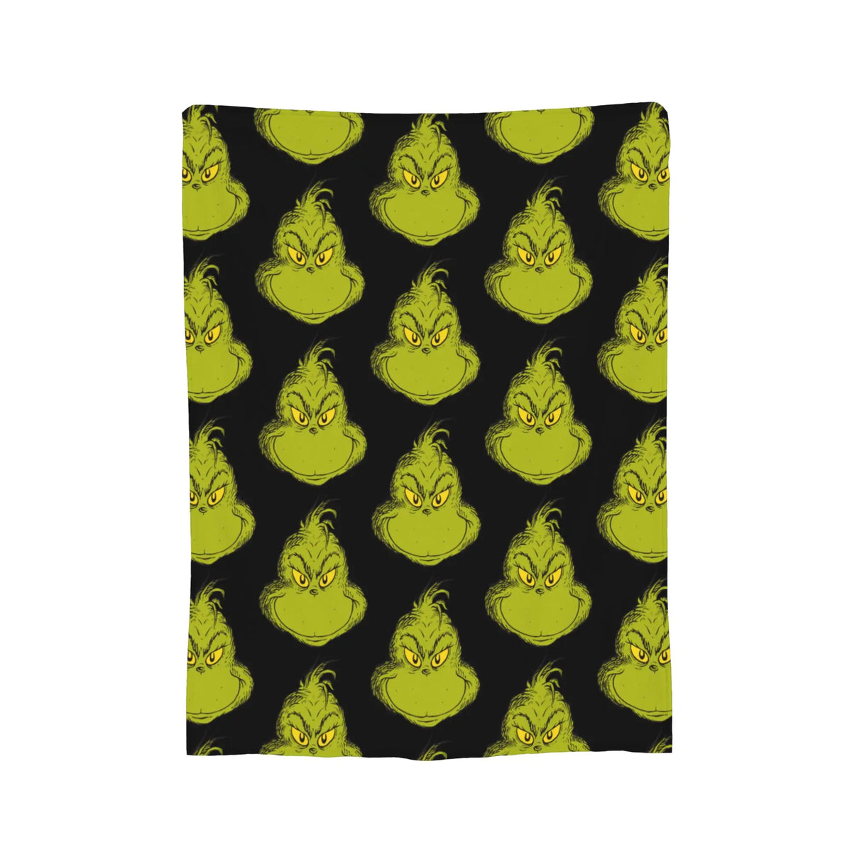 Grinch-Themed Coral Fleece Throw Blanket