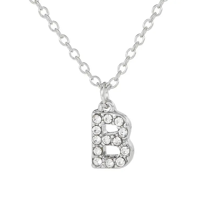 Initial Letter Pendant Necklace