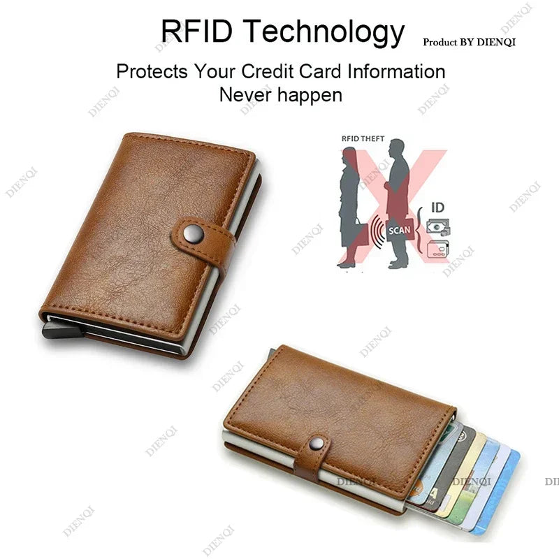 محفظة حماية من تقنية RFID من ألياف الكربون