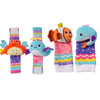 Baby Wrist Rattles and Animal Socks Set for Sensory Development