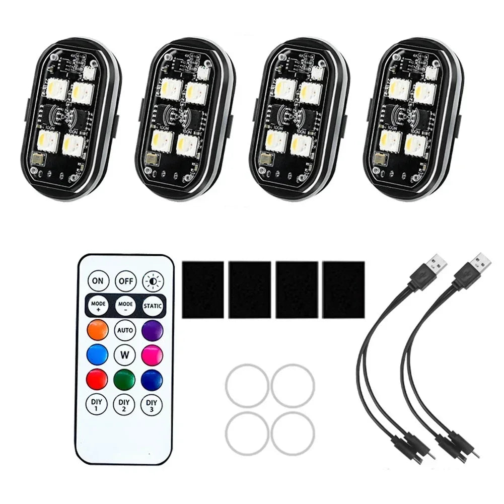 RGB LED Strobe Light with USB Charging
