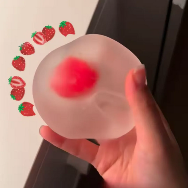 Mochi Fraise Squishy – Jouet Anti-Stress