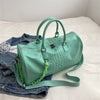 Crocodile Grain Large Capacity Travel Duffle Bag