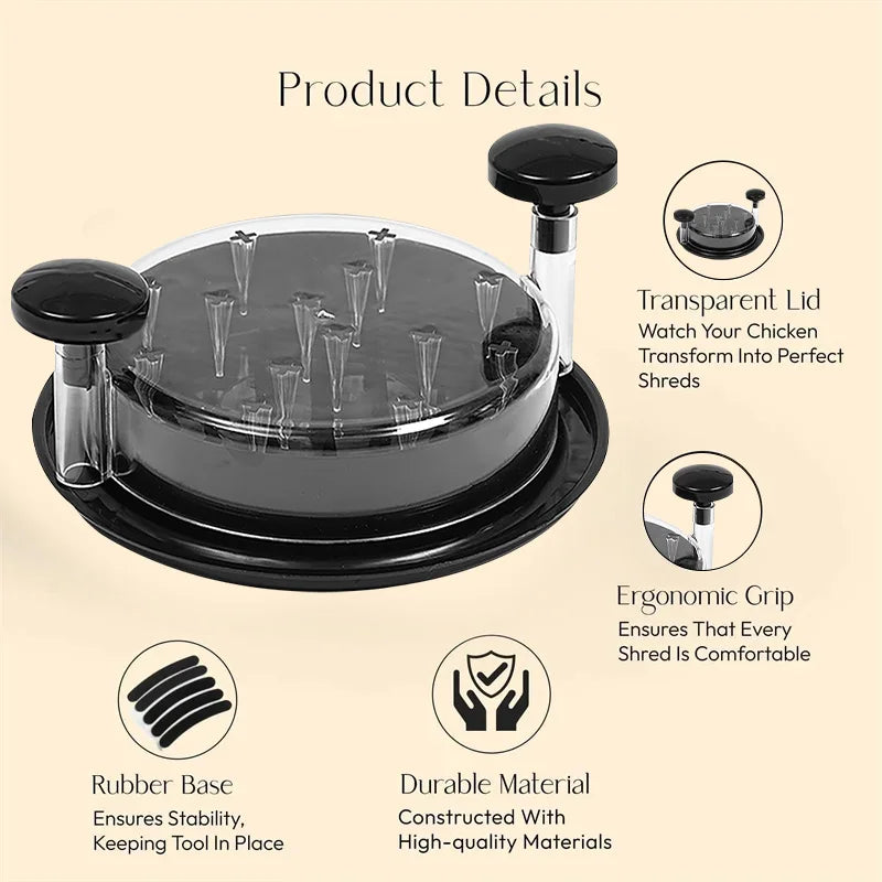 Manual Meat Shredder with Lid
