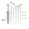 Stainless steel piercing ball grabber tool kit showing various gauge needles and tools