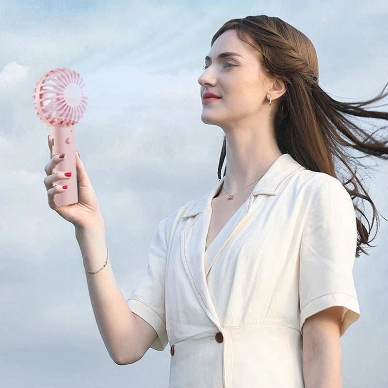Portable USB Rechargeable Handheld Fan