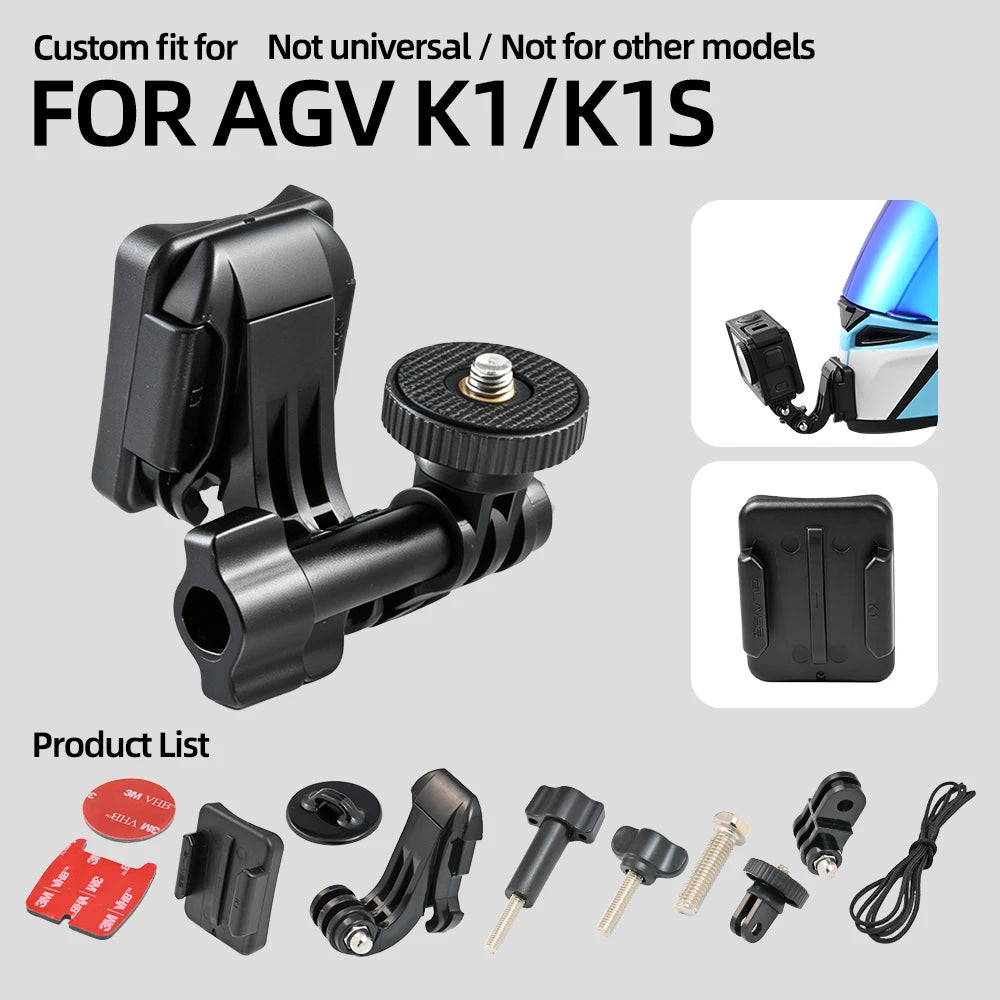 A set of custom fit visor lens shields and accessories for an AGV K1/K1S motorcycle helmet.