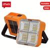 Solar-Powered LED Work Light with Portable Design