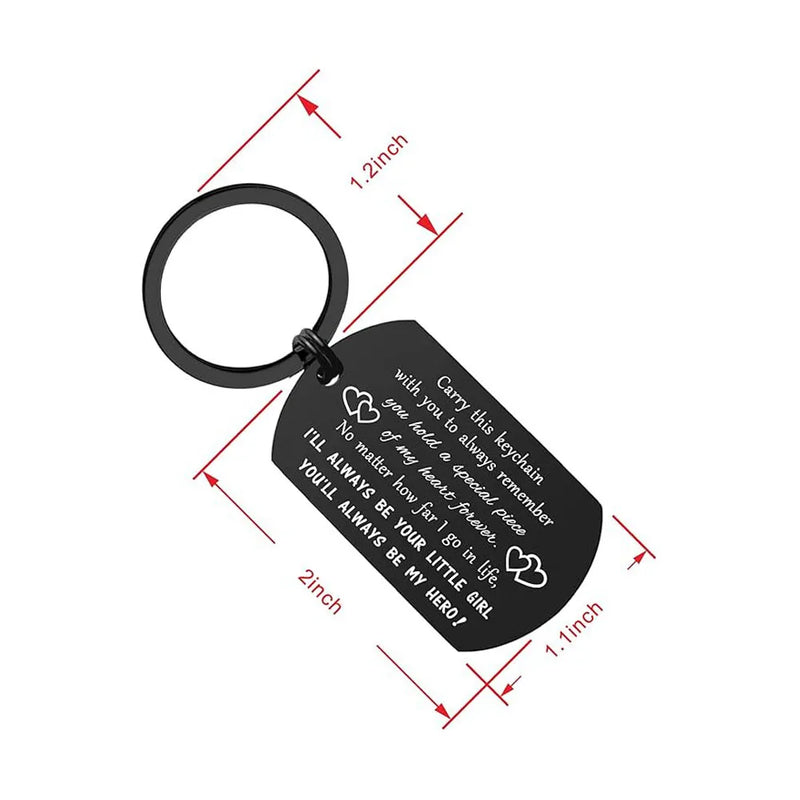 Drive Safe Dad Keychain