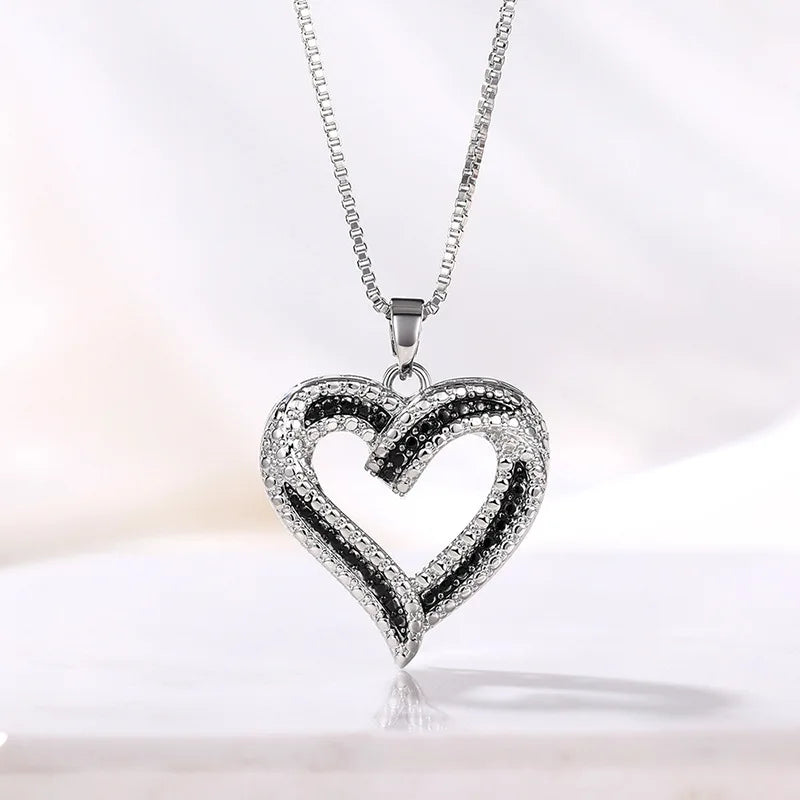 Elegant Heart Pendant Necklace