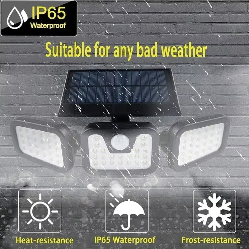 Outdoor IP65 waterproof security light suitable for bad weather with heat resistance and frost resistance