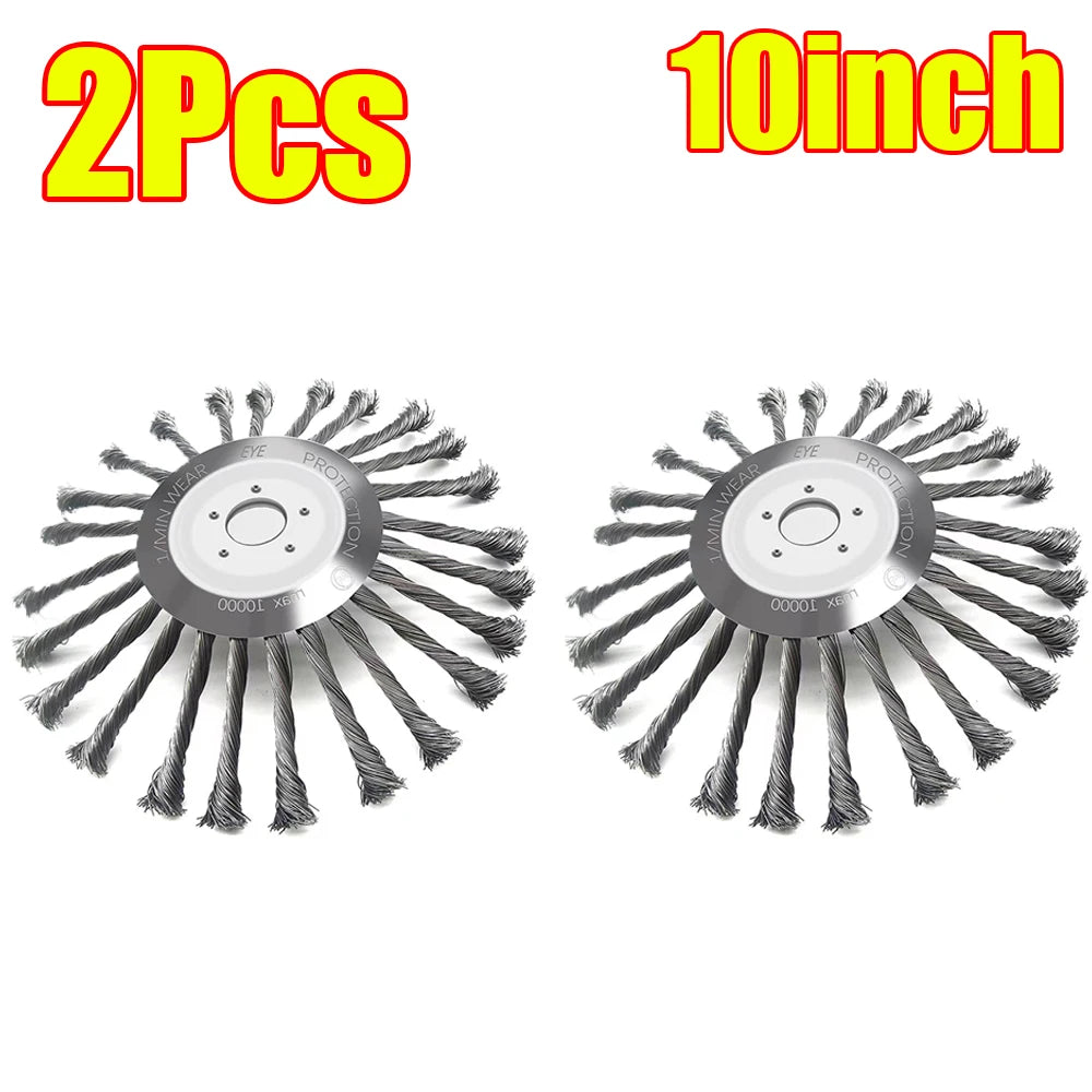 Carbon Steel Wire Brush Trimmer Head for Weed & Grass Cutting