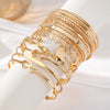 Bohemian Heart & Flower Bracelet Set