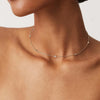 Simulated Diamond Station Necklace