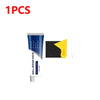 A tube of Wall Repair Paste Kit containing a paste, scraper, and sandpaper for quick drywall fixes.