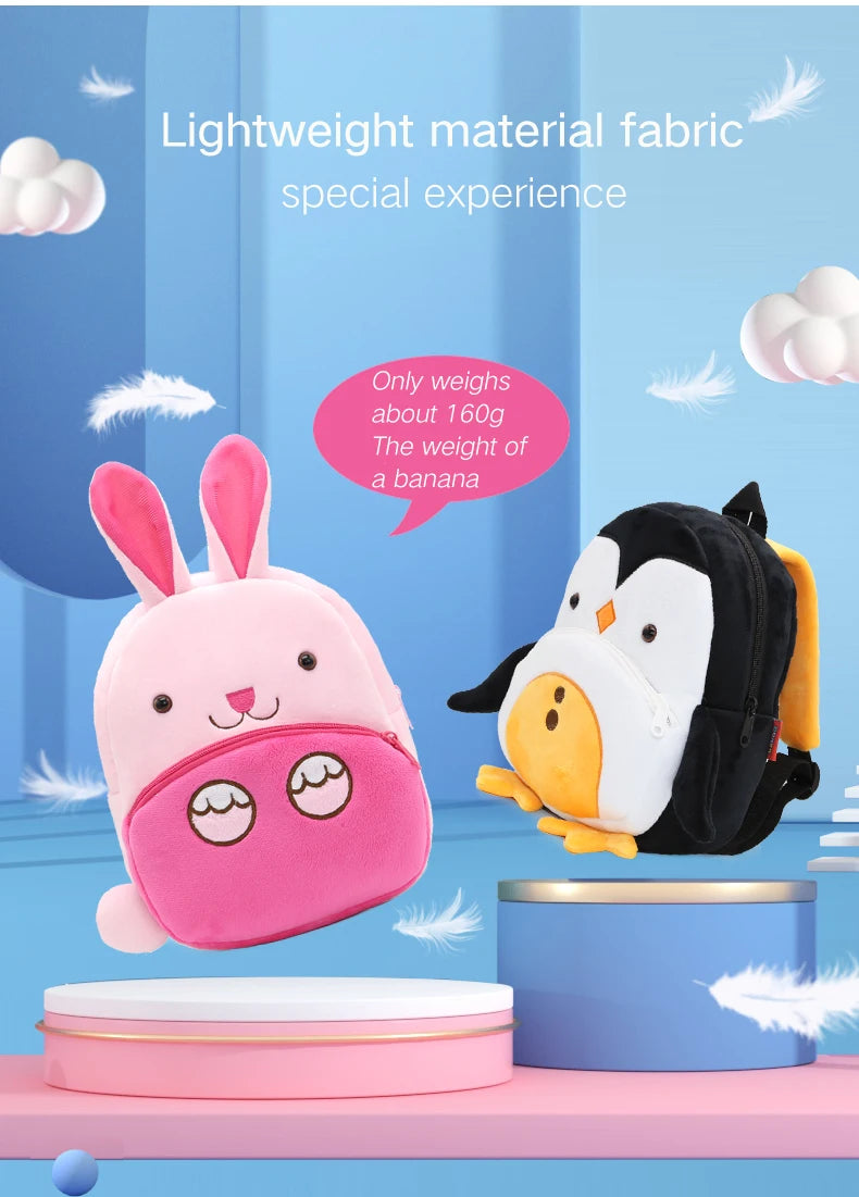 Adorable Animal Plush Backpack for Toddlers