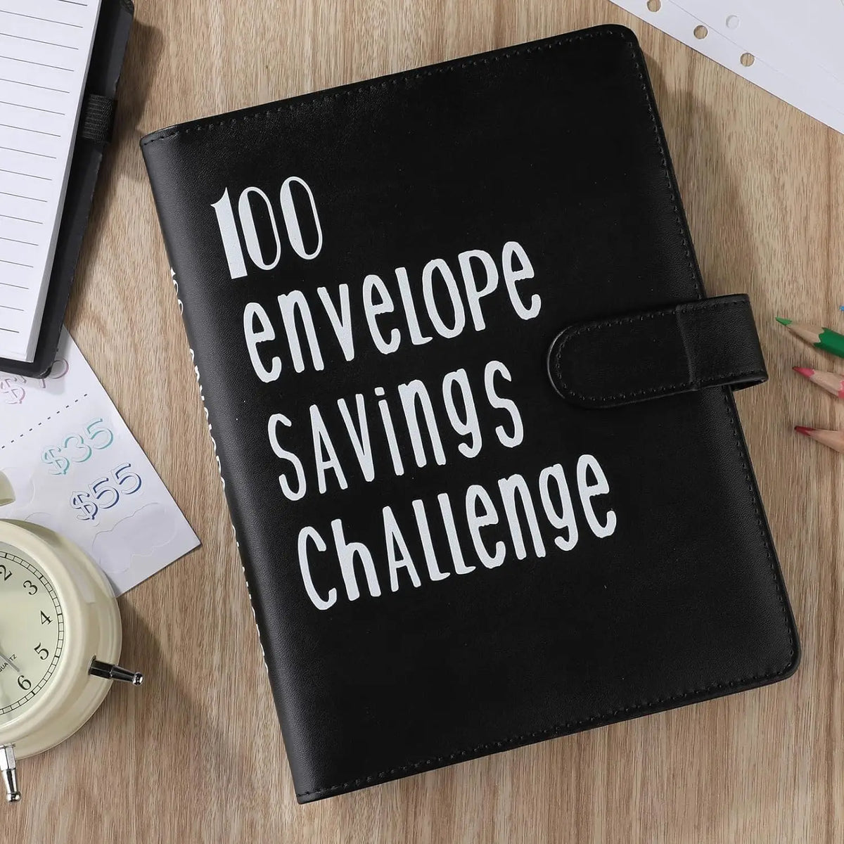 A5 Cash Savings Challenge Binder with 100 Envelopes