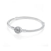 925 Sterling Silver Heart Charm Bracelet