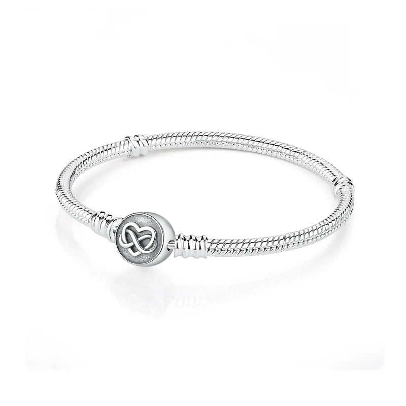 925 Sterling Silver Heart Charm Bracelet