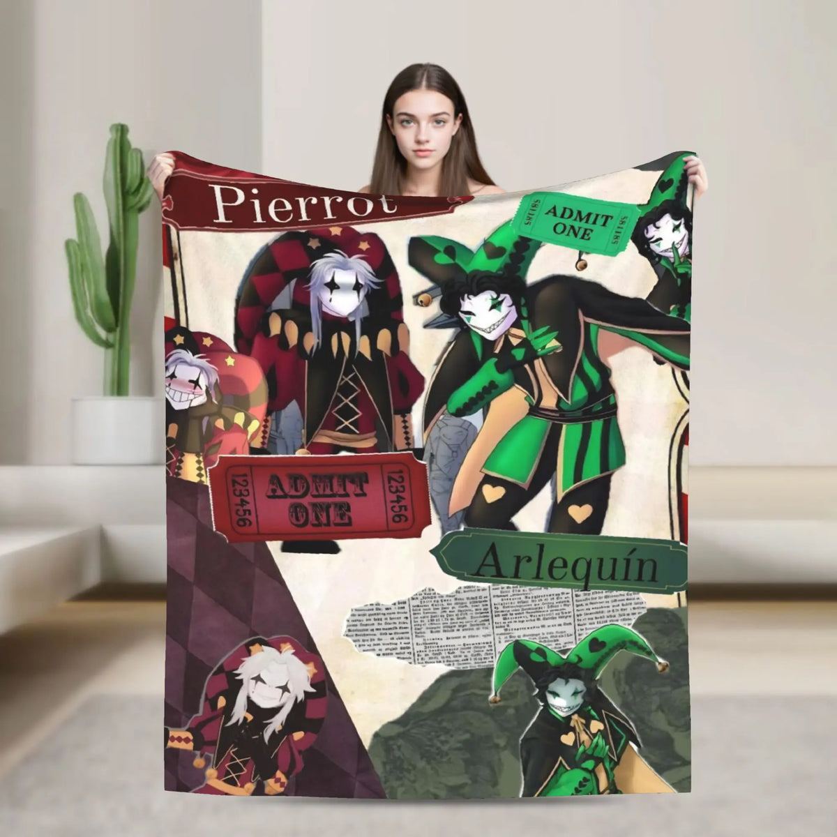 Cozy Circus Throw Blanket – Soft Fleece Plush for Year-Round Comfort