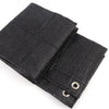 Black HDPE privacy screen for balcony and patio