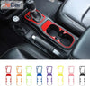 ABS Gear Shift Panel and Cup Holder Trim Cover for Jeep Wrangler JL & Gladiator JT showing various color options