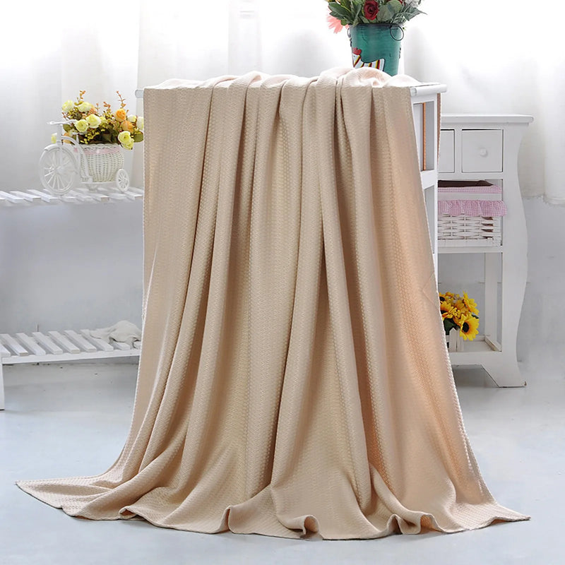 Bamboo Fiber Cooling Throw Blanket