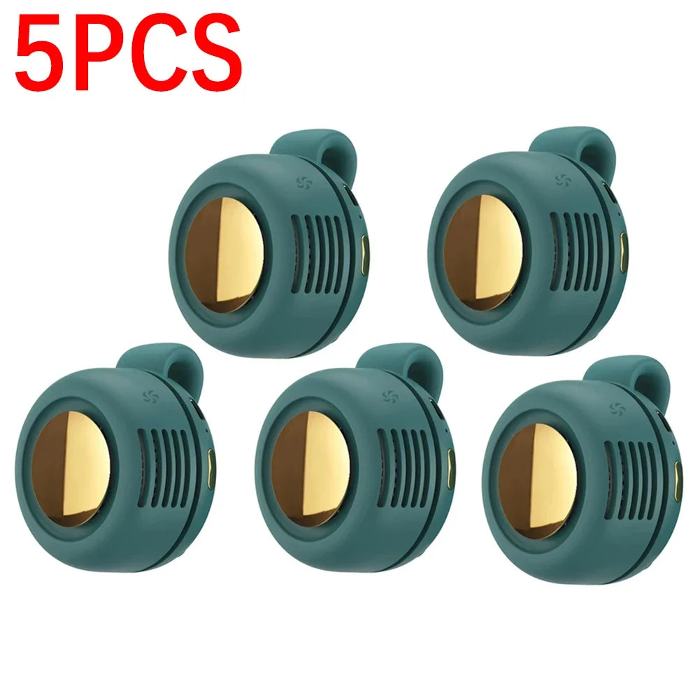 Portable Clip-On Mini Bladeless Fan with 3 Speeds