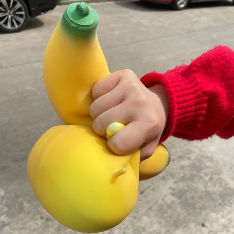 Realistic Squishy Banana Fidget Toy