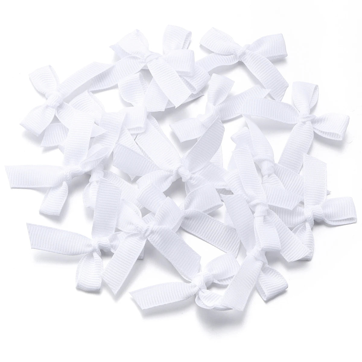Satin Ribbon Bows for Crafts and DIY Projects (50-Pack)