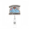 Cute Cat Acrylic ID Badge Reel with Retractable Clip