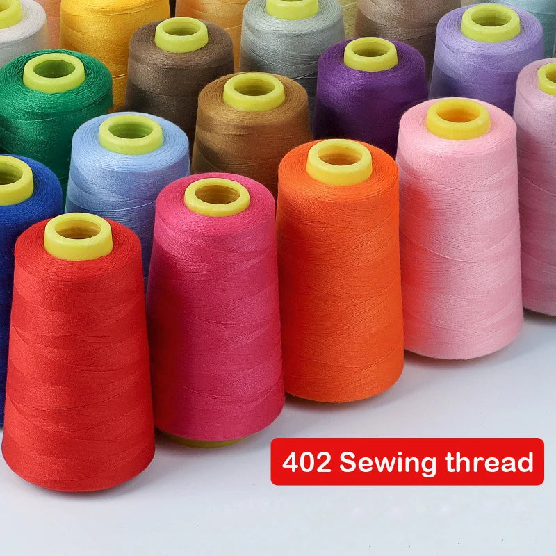 Solid Color Polyester Sewing Thread Spools (3000 Yards Each)