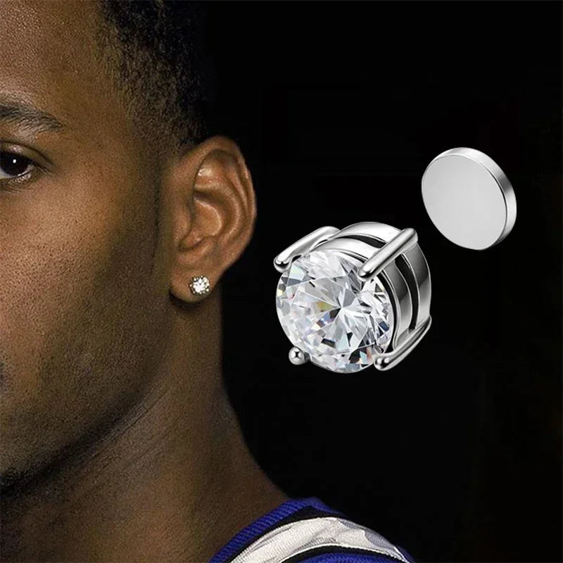 Crystal Magnetic Stud Earrings