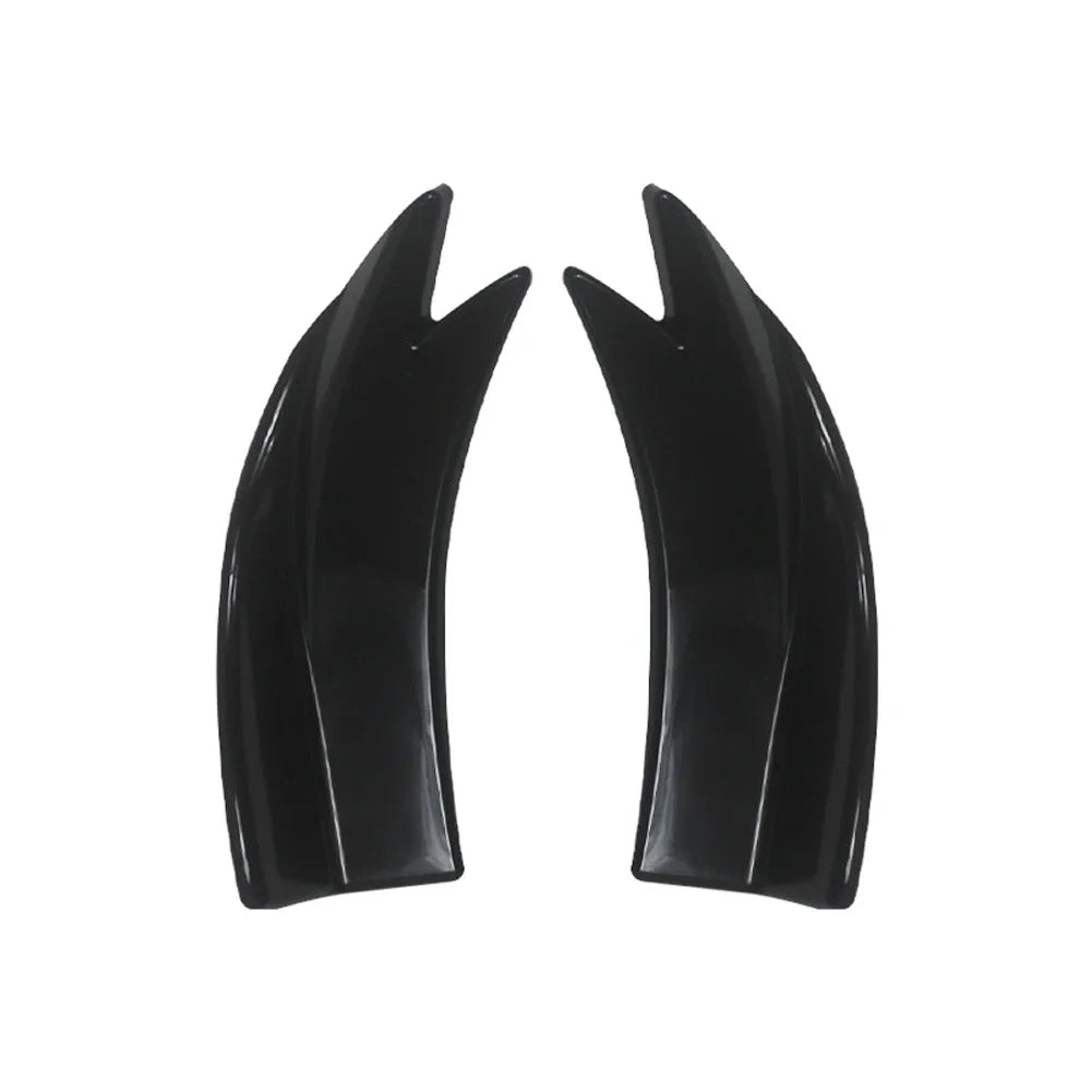 Universal Car Rear Bumper Splitters with Carbon Fiber Finish