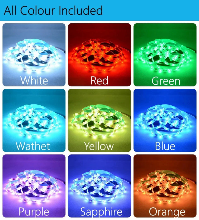 شريط LED RGB ذكي يعمل بتقنية WiFi مع مزامنة الموسيقى