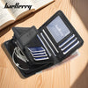 Vintage PU Leather Zipper Wallet for Men