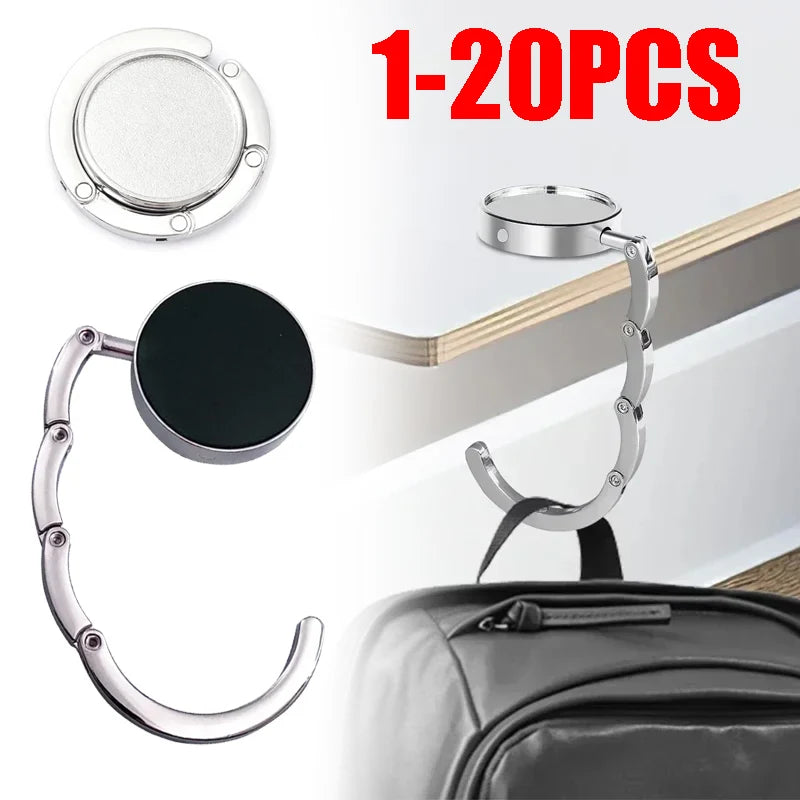 Foldable Table Bag Hook – Durable Purse Hanger for Any Surface