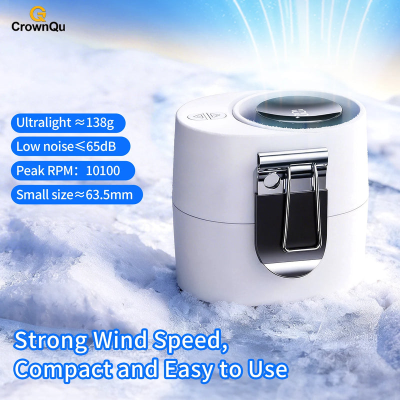 Portable Waist-Clip Fan with 6 Speed Settings