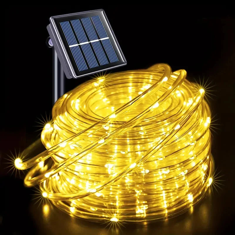 Solar-Powered LED Fairy String Lights