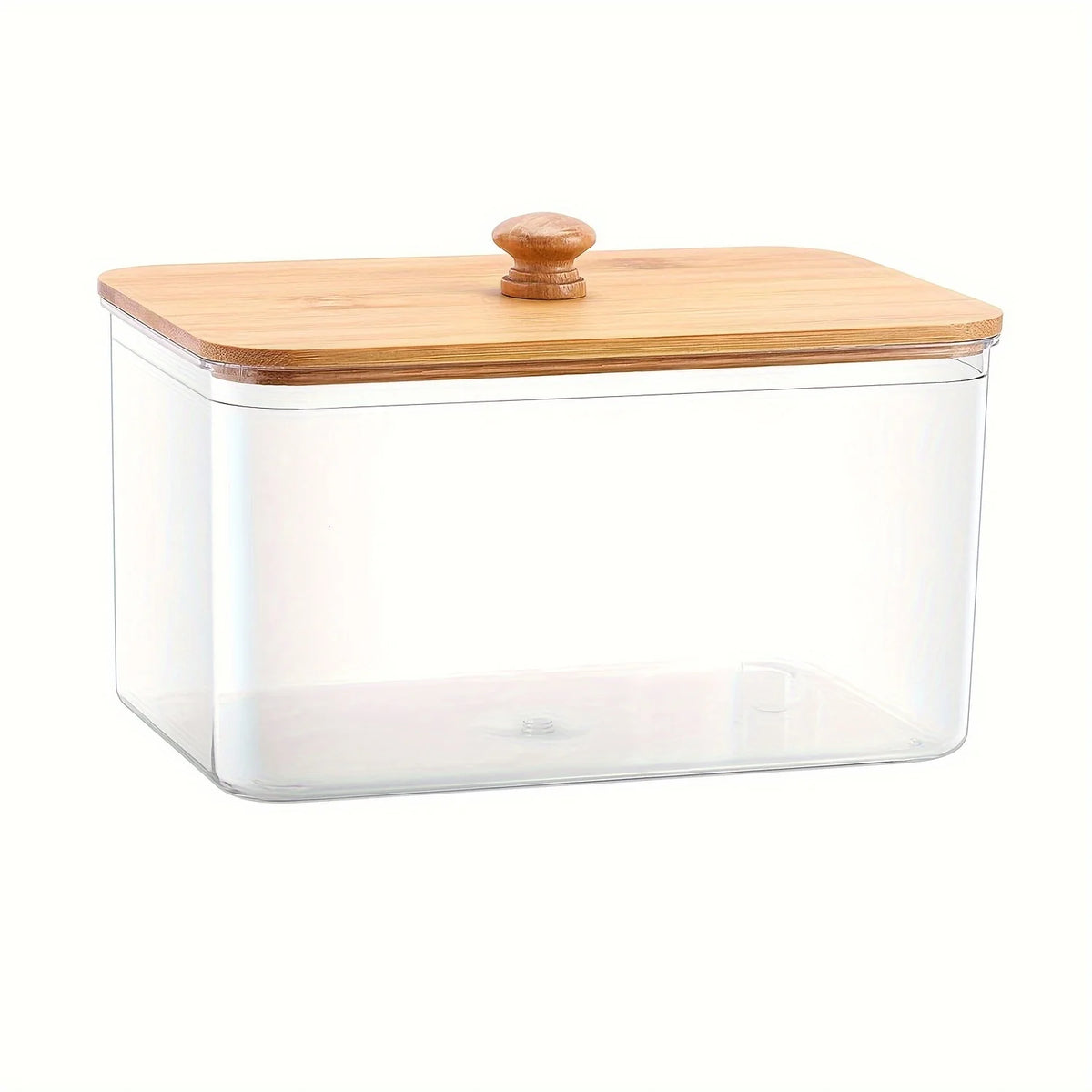 Acrylic Dryer Sheet Holder with Bamboo Lid