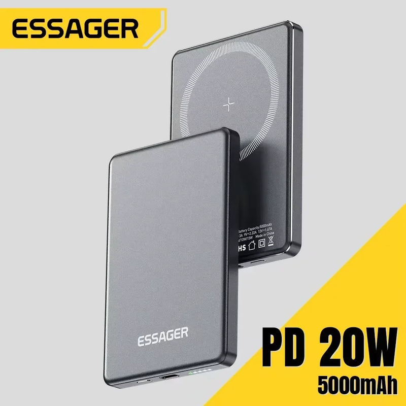 MagSafe-Compatible Wireless Power Bank, 5000mAh, 20W Fast Charge