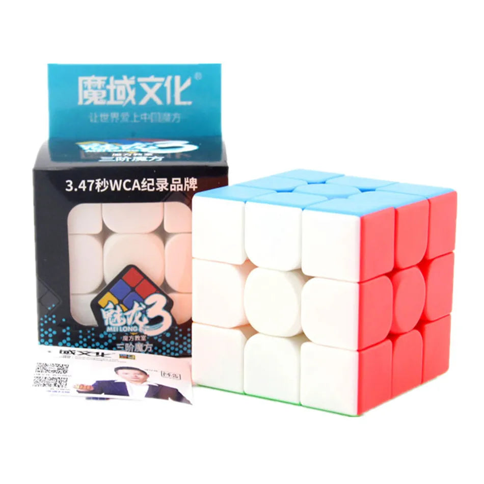 Meilong 3x3 Speed Cube – Stickerless Puzzle for All Ages
