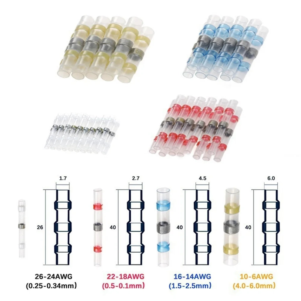 Waterproof Heat Shrink Wire Splice Connector Kit