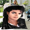 Michael Jackson Retro Print Coral Fleece Decke