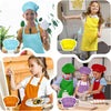 Kids' Chef Apron and Hat Set – Waterproof Cooking & Painting Smock for Boys and Girls